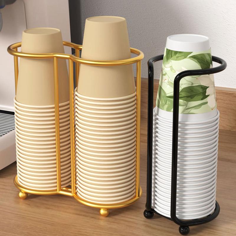 Kitchen Paper Cup Holder Disposables Cups Picker Multifunctional Desktop Cup Storage Rack Household Coffee Cup Holder For Home