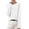 Women's Autumn And Winter Fashion Long-sleeved Basic Crew-neck Loose Pullover Sweater Top