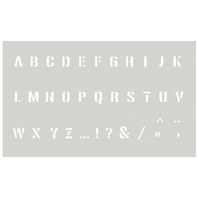 Трафарет 12 x 20 см - Алфавит заглавный №2