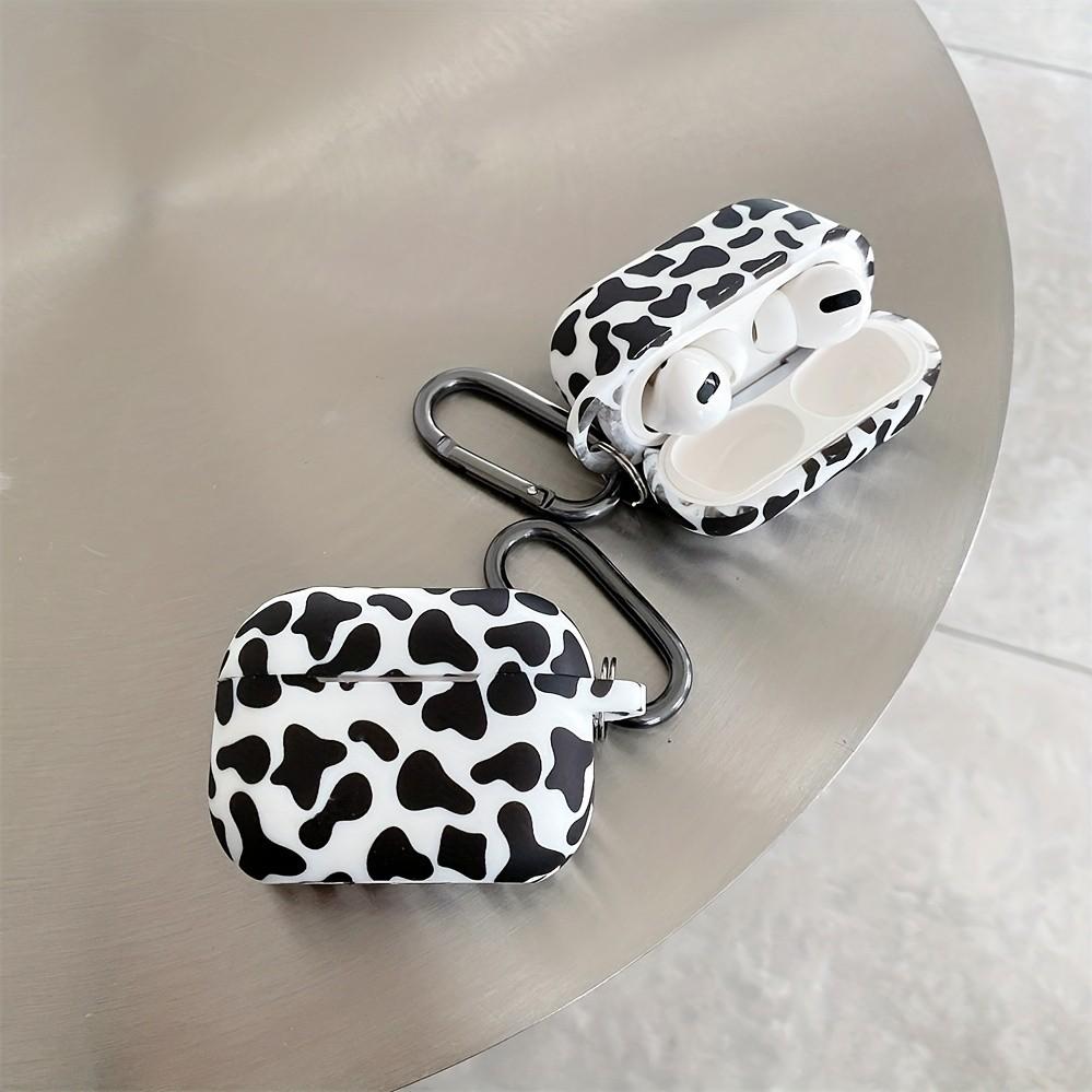 New Irregular Cow Print for Apple Airpods Pro 2 BT Wireless Earphone Silicone Case for Airpods 1 2 3 Silicone Case with Keychain