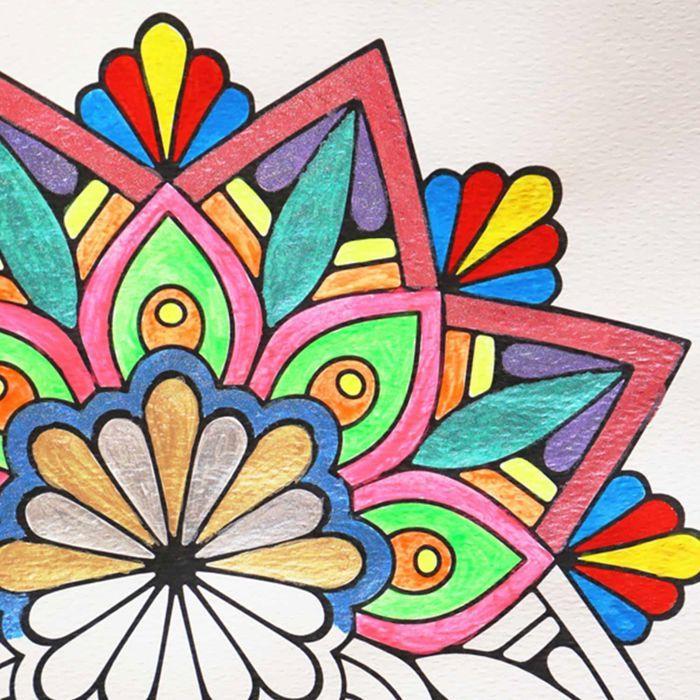 14 Pots of Fluorescent and Metallic Acrylic Paint 4.5 Ml