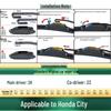 Бескаркасная тихая щетка стеклоочистителя для Honda City