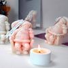 Новая форма для свечей из силикона "Спящий Санта-Клаус" DIY Рождественское украшение Гипс Смола 3D Поделки Инструменты для литья Домашний Подарок Изготовление
