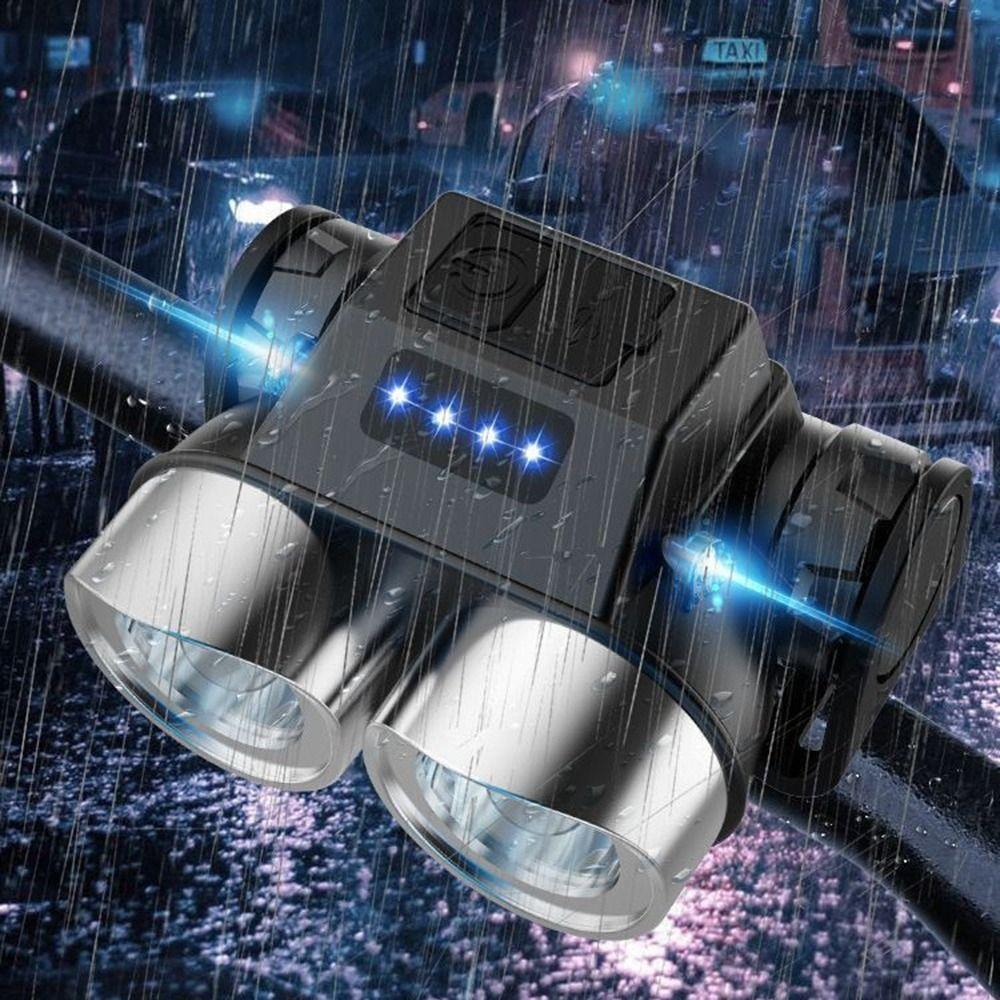 Rainproof Design Bicycle Front Rear Light High-Brightness Safety Cycling Light Night Riding