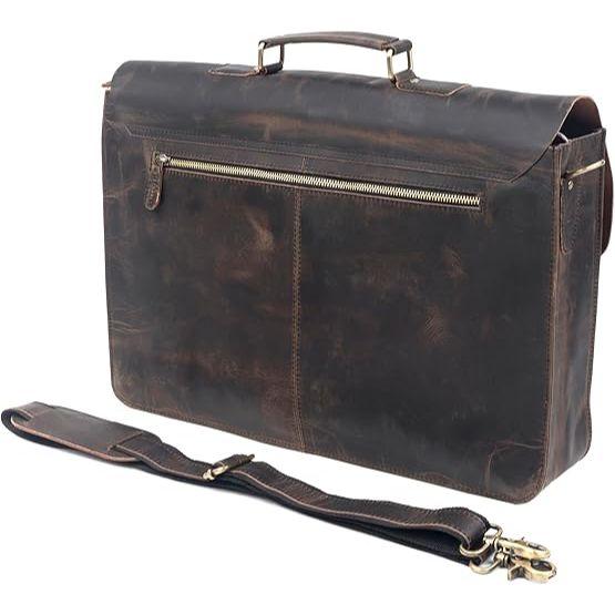 Новая ретро сумка-мессенджер для ноутбука из кожи Buffalo Hunter, офисный портфель, сумка для колледжа, кожаная сумка для мужчин и женщин