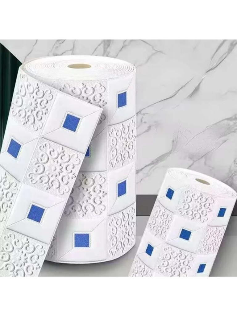 70cm*2m 3D Stereo Wall Stickers Self-adhesive Ceiling Decorative Stickers Living Room Bedroom TV Background Waterproof Wallpaper