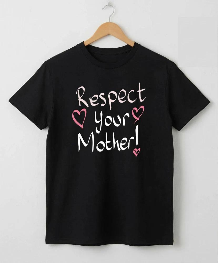 Respect Your Mother Tshirt Black Graphic Eco Earth Day Harry Styles Inspired