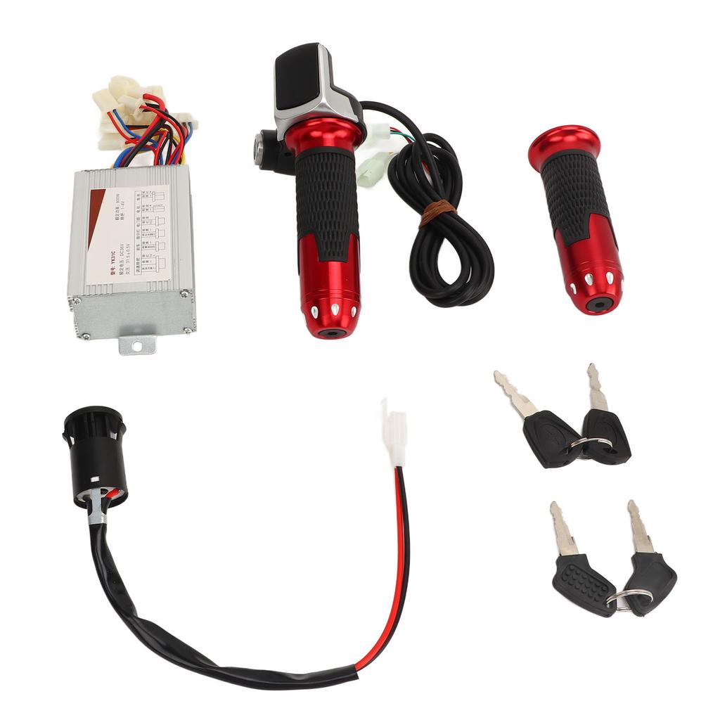36V 800W Motor Speed Controller Throttle Twist Grip Electric Door Lock Kit Electric Bike Controller Kit
