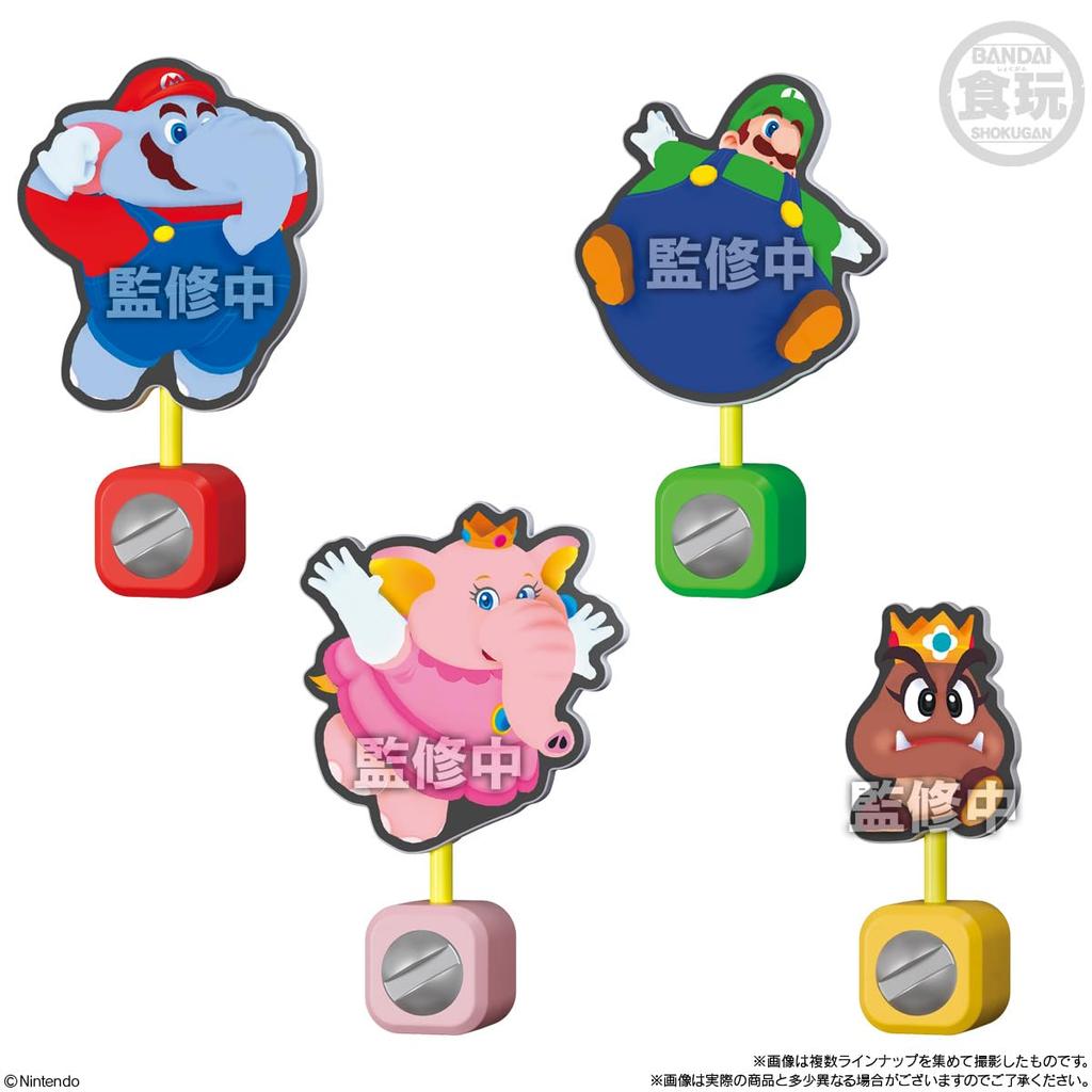 Bandai Панель-клипса Super Mario Brothers Wonder Stand Candy Gum (16 штук) Игрушка/Жевание (Супер Марио)