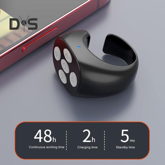 Пульт дистанционного управления с поддержкой Bluetooth Прокрутка кольца Приложение Перелистывание страниц Беспроводные телефоны Планшеты Затвор камеры Короткий видеоконтроллер Пульт дистанционного управления с кончиком пальца