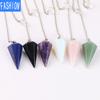 Natural Crystal Pointed Pendants