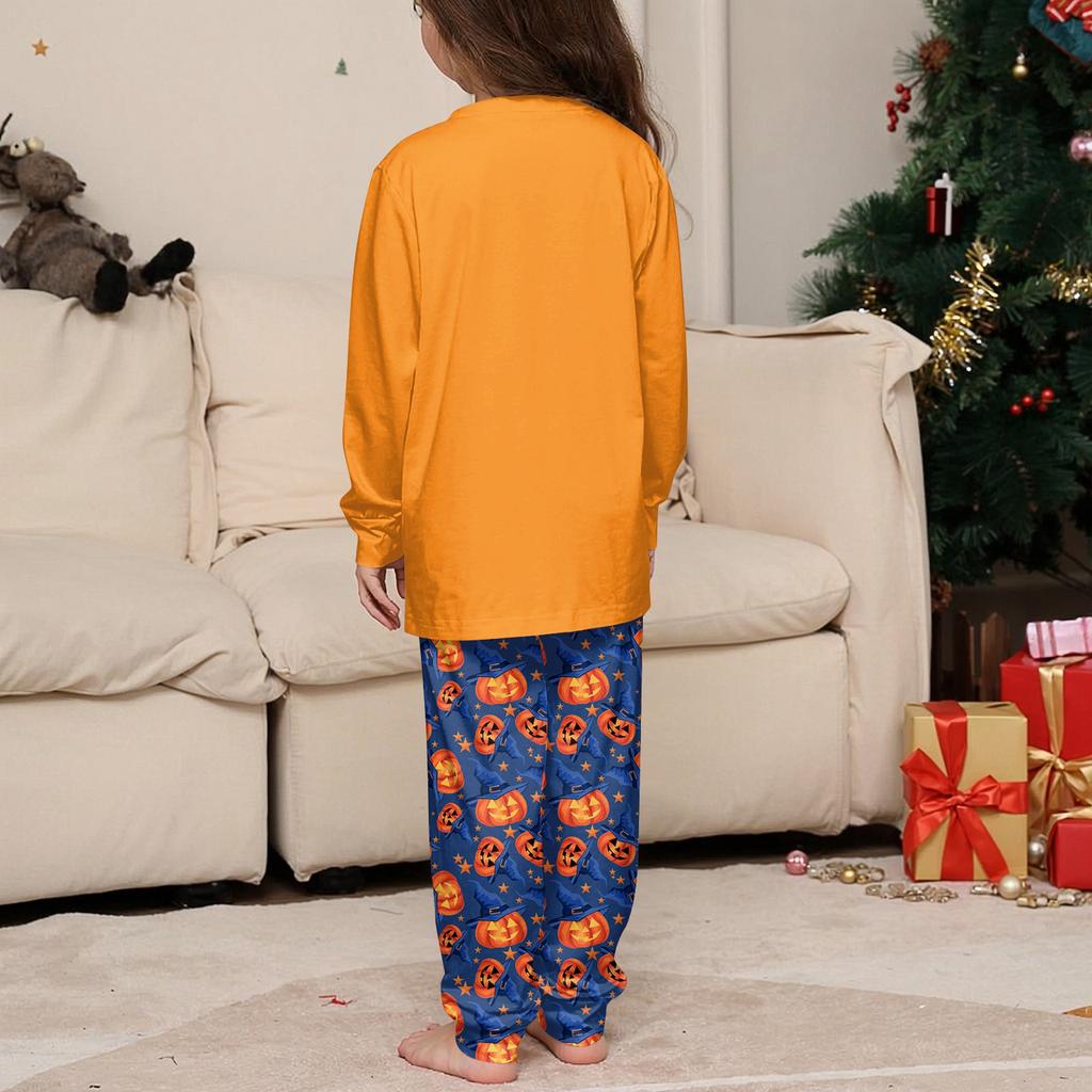 Halloween Family Matching Sets Pajamas, Loungewear Outfits,Family Matching Long Sleeve Tops+Pants Set