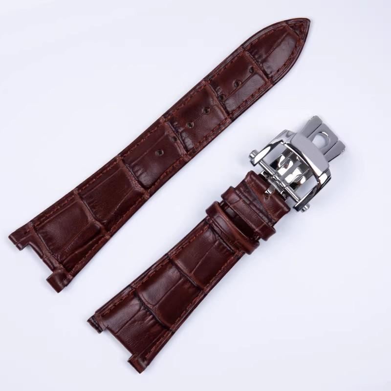 Ремешки для часов Patek Philippe Nautilus Серии 5711 5712 5980 Натуральная Кожа Коровья Водонепроницаемый Ремешок для Часов 25 мм