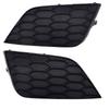 Pair Black Front Bumper Fog Light Cover Grill Insert For Nissan Sentra 2016-2019