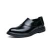 British Style Pointed Elegant Men's Dress Shoes Anti Slip Wear-resistant Men's Leather Casual Shoes Work Shoes Low Cut Versatile