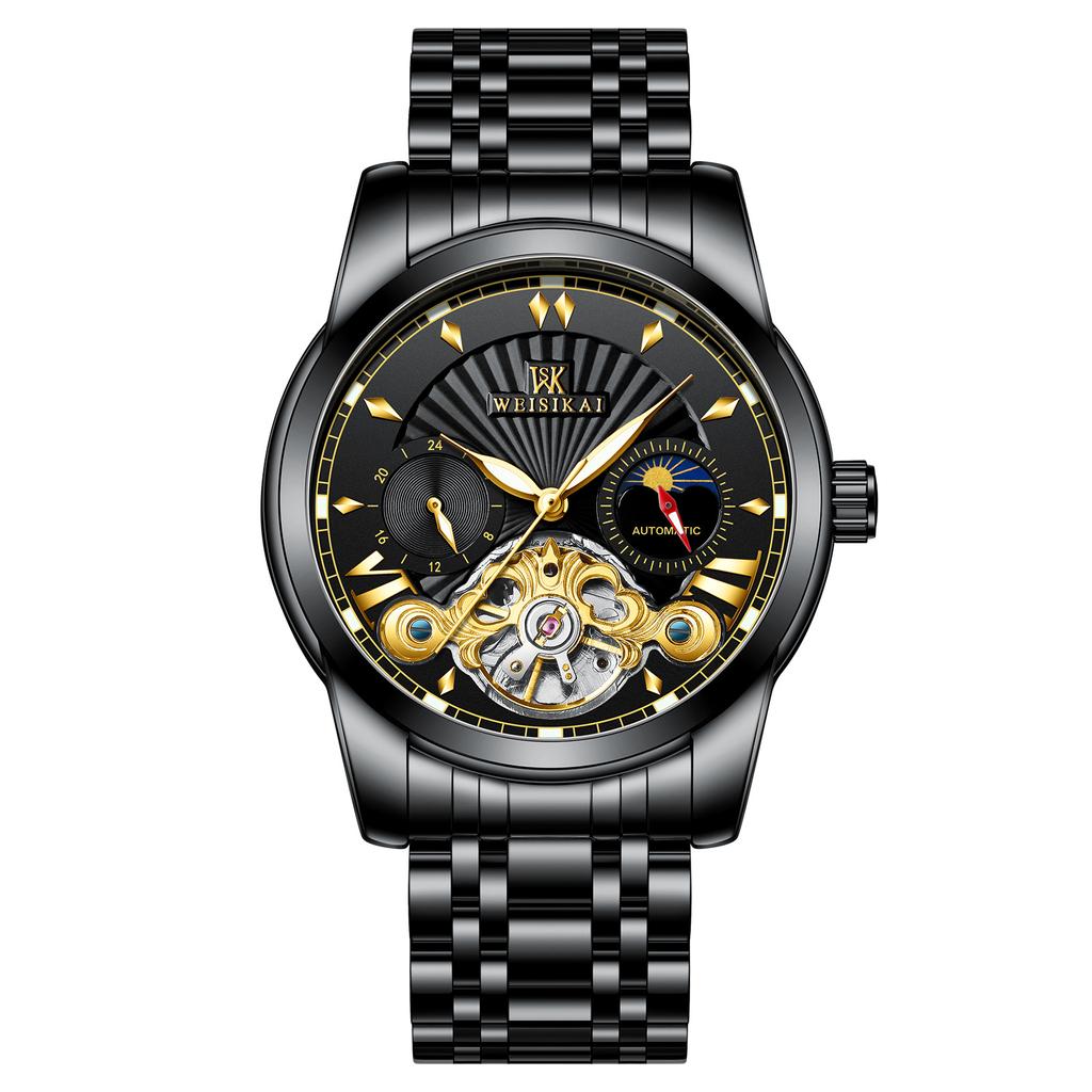 Новые роскошные мужские часы высшего бренда с коробкой, автоматические водонепроницаемые мужские механические часы