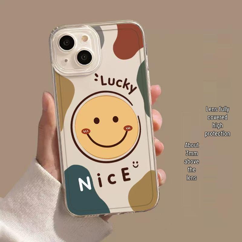 Чехол-смайлик для Apple iPhone 14 Pro - Ударопрочный, Полное покрытие для моделей 13, 15 Pro, 16 и 17