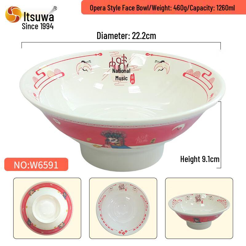 Wuhe Melamine Douli Noodle Bowl