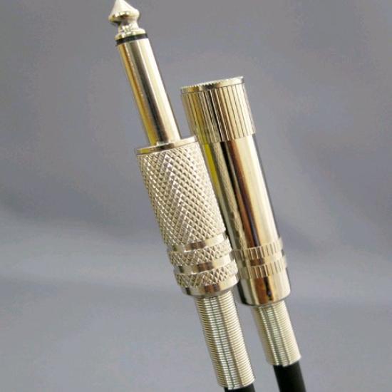 Удлинительный кабель микрофона 5 м стандартный штекер, стандартный разъем, гнездо, удлинительный кабель 6,3 мм - 6,3 мм штекер/гнездо C-068