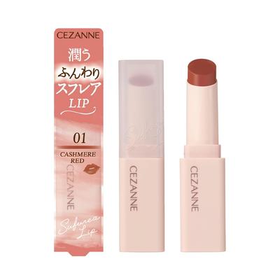 Cezanne Souffle Lip 01 Кашемировый Красный Матовая Помада Высокая Стойкость 4,2 г