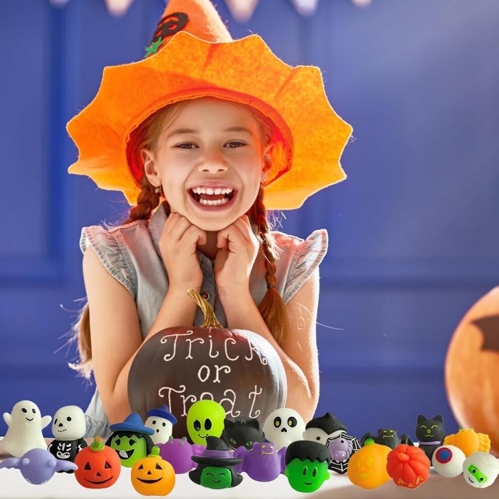 Halloween Pumpkin Squeeze Toy Portable Pocket Fidget For Kids Teens Adults, Stress Relief And Study Concentration