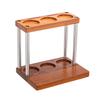 Деревянный двухъярусный органайзер для столешницы для кофейных аксессуаров, специй и зерен – Подставка для хранения кофе