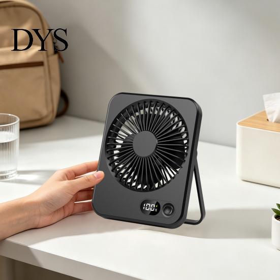Handheld Fan for School Portable Desktop Fan, 5 Speed USB Rechargeable Small Adjustable Angle Cooling 180-degree Personal Home Office Dorm