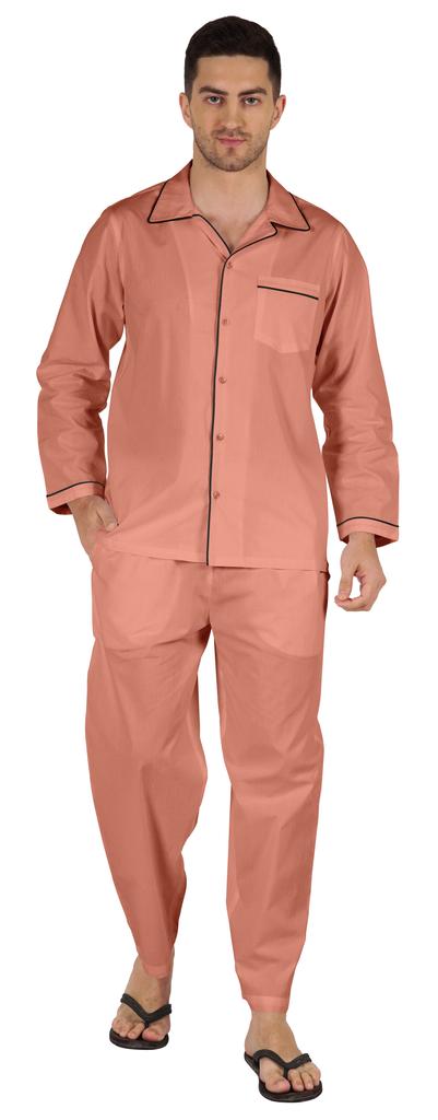 Inkmeso Мужские хлопковые пижамы, однотонная одежда для сна, одежда для дома, пижамный комплект с верхом и низом