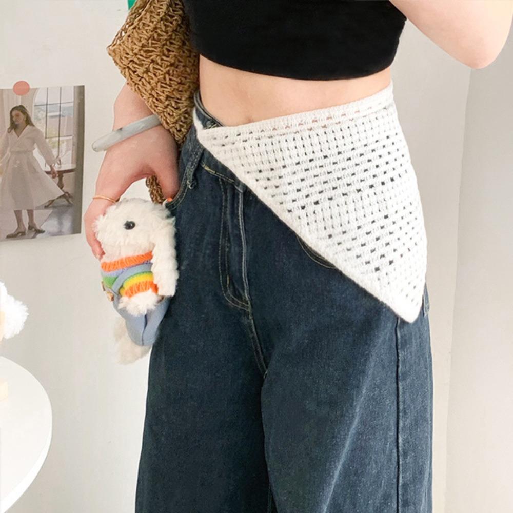 Cummerbund Ethnic Style Waist Band Bohemian Turban Apron Wrap Knitted Triangle Headscarf Summer