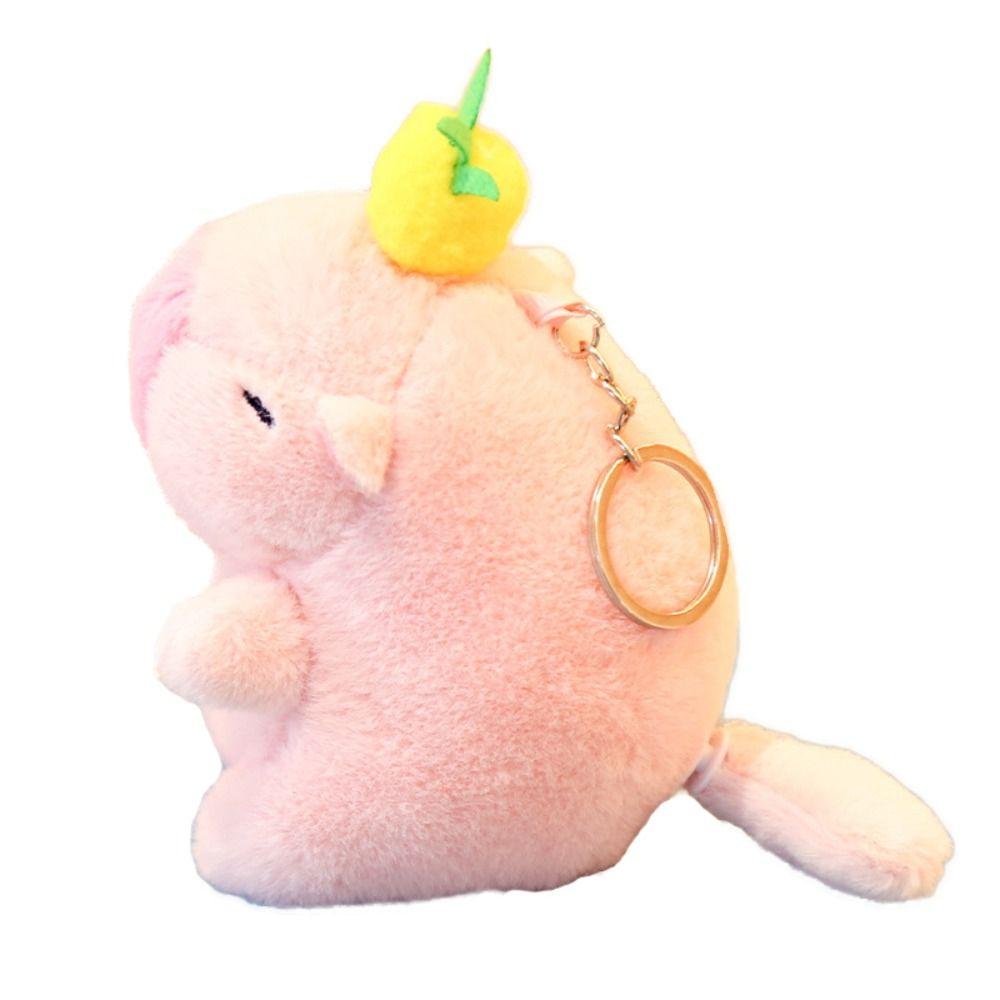 Cute Wagging Tail Capybara Doll Plush Cartoon Capybara Doll Fluffty Animal Doll  Birthday Gift