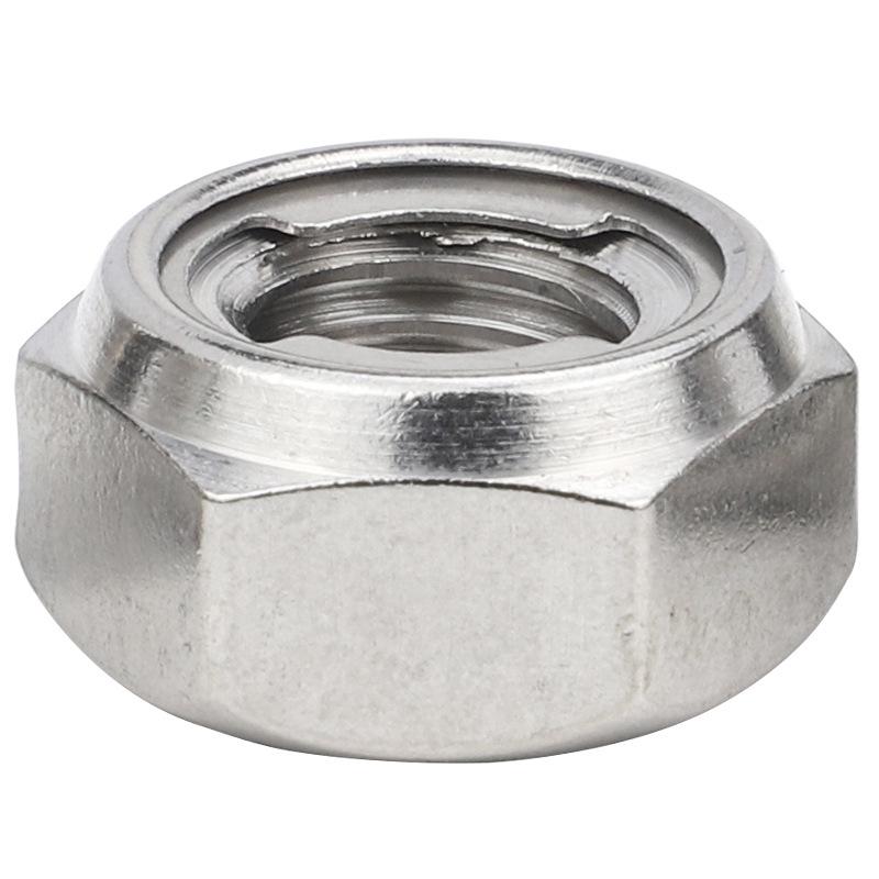 Самостопорящаяся шестигранная гайка из нержавеющей стали 304, цельнометаллическая вставка, M3/M4/M5