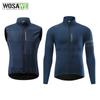 Wosawe Men's Riding Outdoor Sports Wear Windproof Thermal Fleece Warm Vest & Jacket