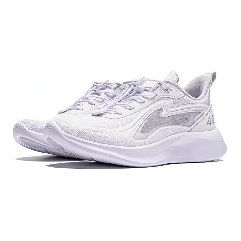 Li-Ning Childrens Dragonfly 4 Low Top Casual Shoes Kids Sneakers White Gray YKCU056-3