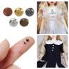 High Quality Mini DIY Doll Ultra-small Buckle Solid Round Buttons Belt Buckles 1/6 Dolls Clothing