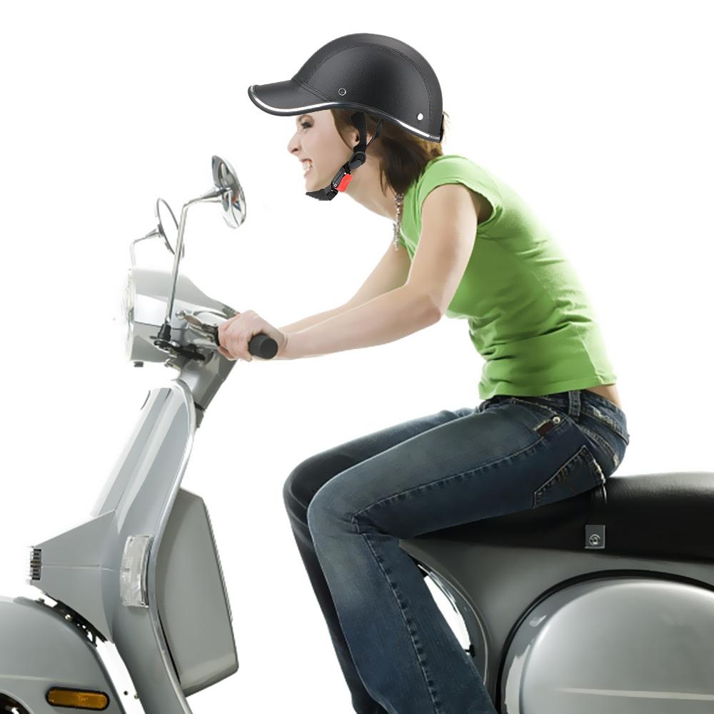 Для Cafe Racer Chopper Scooter бейсболка стиль защитная каска мотоциклетный шлем половина лица винтажная летняя кепка