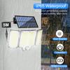 234/280 LED Motion Sensor Solar Lights Outside Solar Flood Lights Waterproof Solar Powered Security Spot Garden Yard Wall Lamp