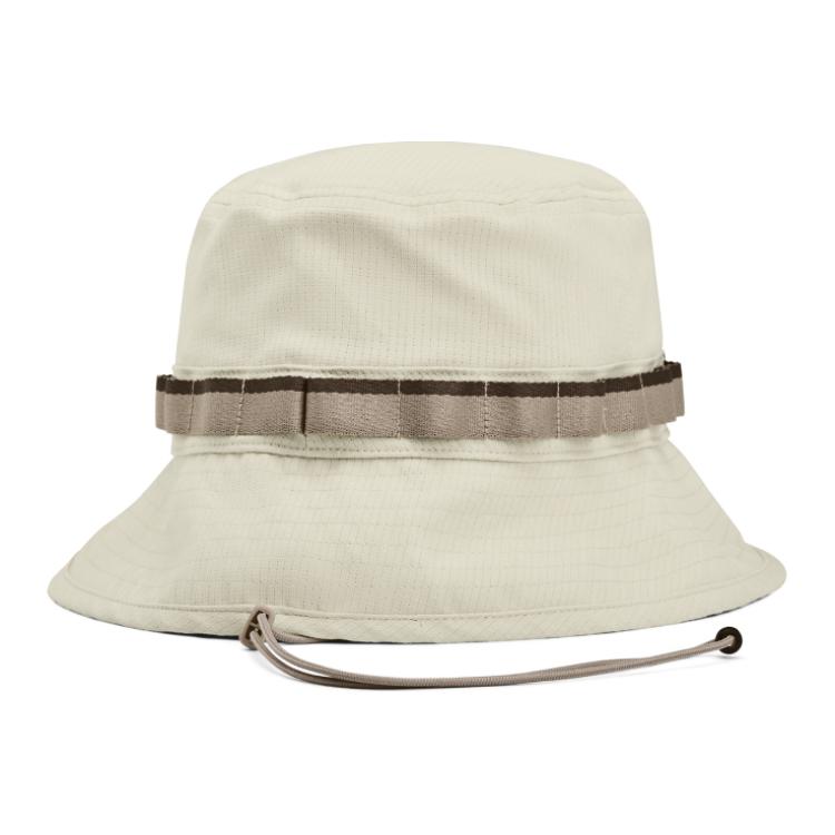 Under Armour Логотип с принтом шляпа рыбака из полиэстера мужские шляпы пыльно-розовый серый 1383434