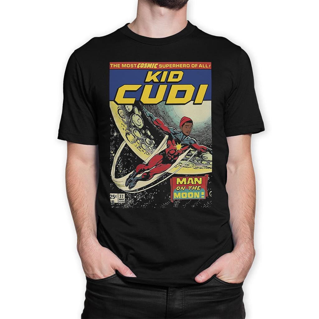 Kid Cudi Comics T-Shirt, Man On The Moon Rap Superhero Tee (wr-123)