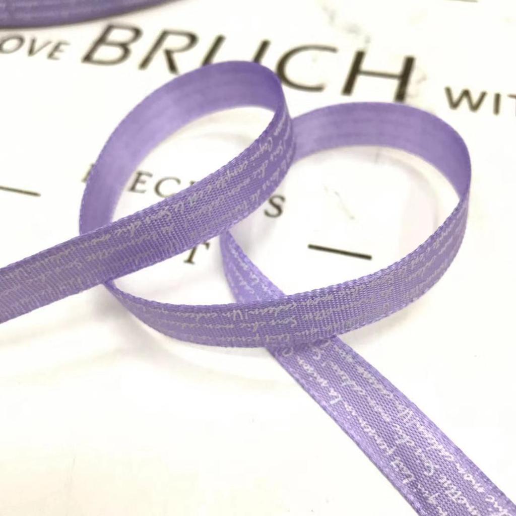 1 см полиэстеровая лента с печатными английскими буквами для самостоятельного изготовления аксессуаров для волос и подарков