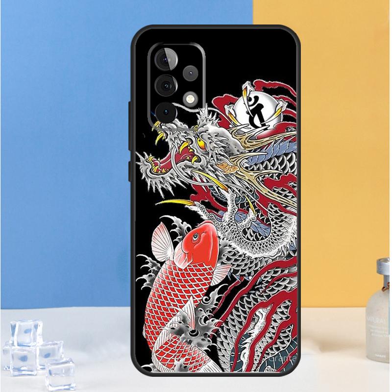 Стиль Японского Дракона Для Samsung Galaxy A05 A06 A13 A33 A53 A36 A26 A16 A54 A34 A14 A32 A52 A55 A35 A15 A56 Чехол