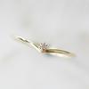 High Quality Slim Plated Gold Ring Silver  Jewelry Cubic Zirconia Ring for Ladies