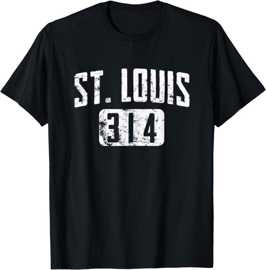 St. Louis 314 Area Code Vintage City Pride Design T-Shirt