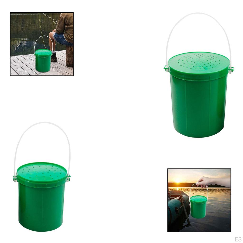 Ведро для наживки Рыболовный кейс с крышкой Коробка для хранения для активного отдыха