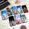 Чехол для телефона Re:Zero. Начни жизнь в другом мире. Для Samsung S25, 24, 23, 22, 30, 21, 10, 9, Ultra, Plus, Lite, FE, 4, 5 G. Мягкий черный чехол