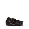 Rrl Leather DOuble O Ring Belt Marrblt0f320039001