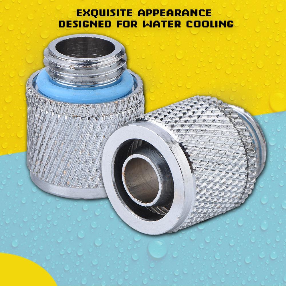 2PCS G1/4 Thread 2 Points Compression Fitting Watercooling  PC Water Cooling System