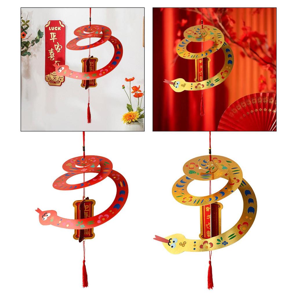 Chinese New Year Hanging Decoration Hanging Ornament Traditional Paper Pendant for Window Party Living Room