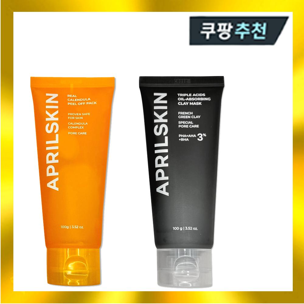 April Skin Peel Off Pack 100g + Mud Pack 100g 2 Types Set