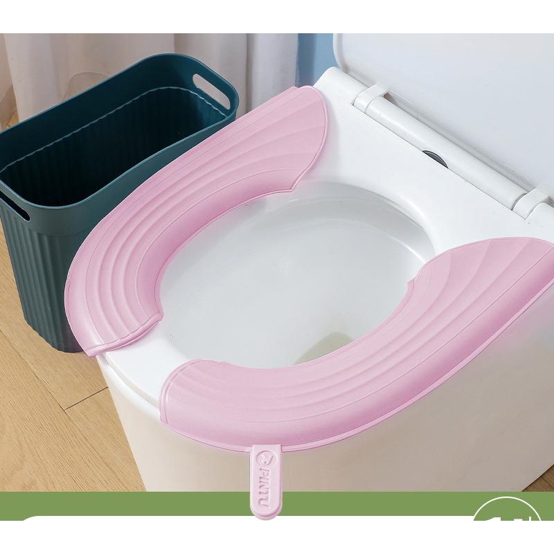 Водонепроницаемая подушка для унитаза, всесезонная портативная подушка для унитаза, утолщенная клейкая крышка из ЭВА для рук, чехол для унитаза