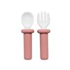 Lalabee Infant Aijudo Plus Spoon + Fork Set, Red, Spoon + Fork + Case